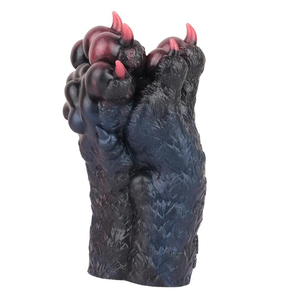 Black and burgundy double wolf paw masturbator, photo 5