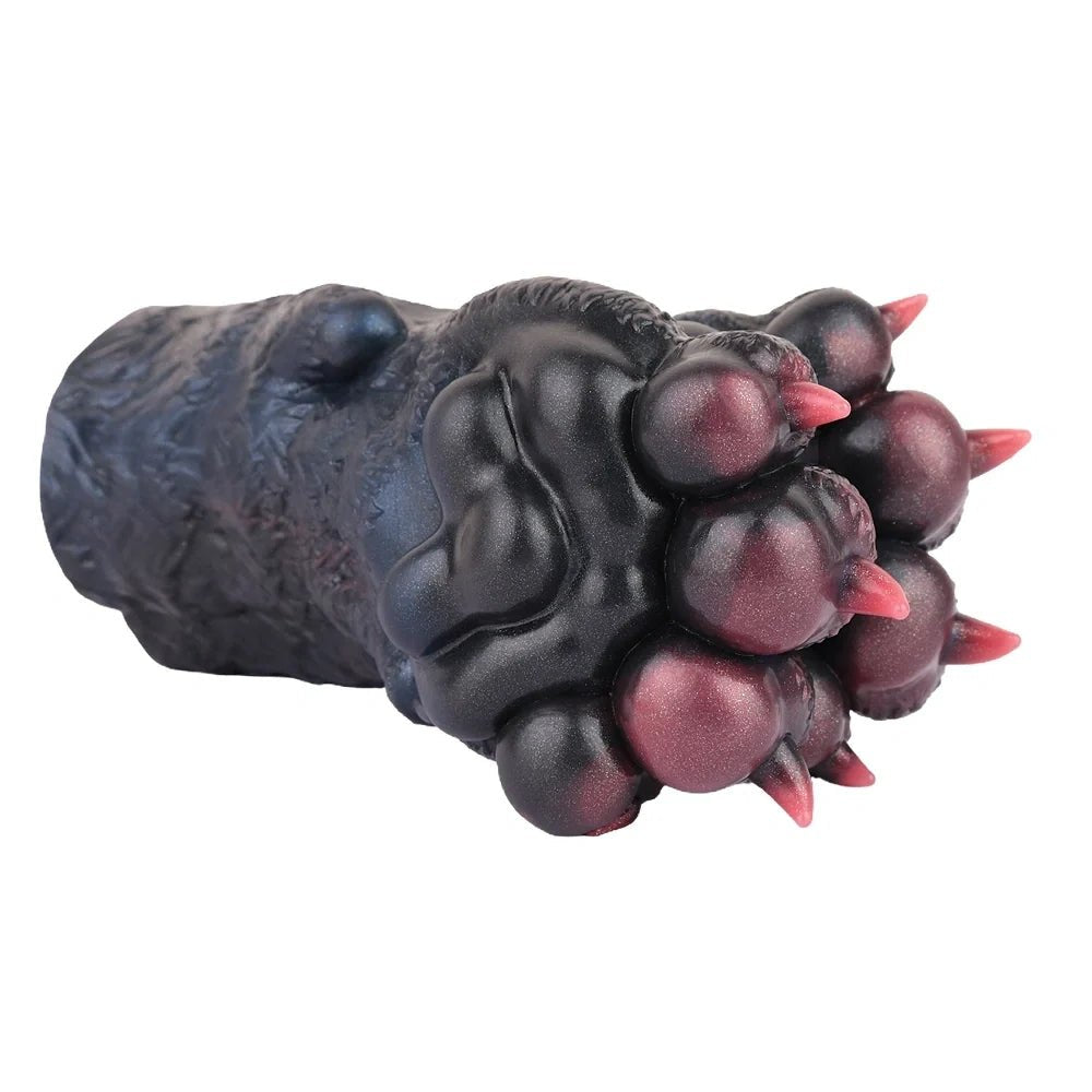 Black and burgundy double wolf paw masturbator, photo 7