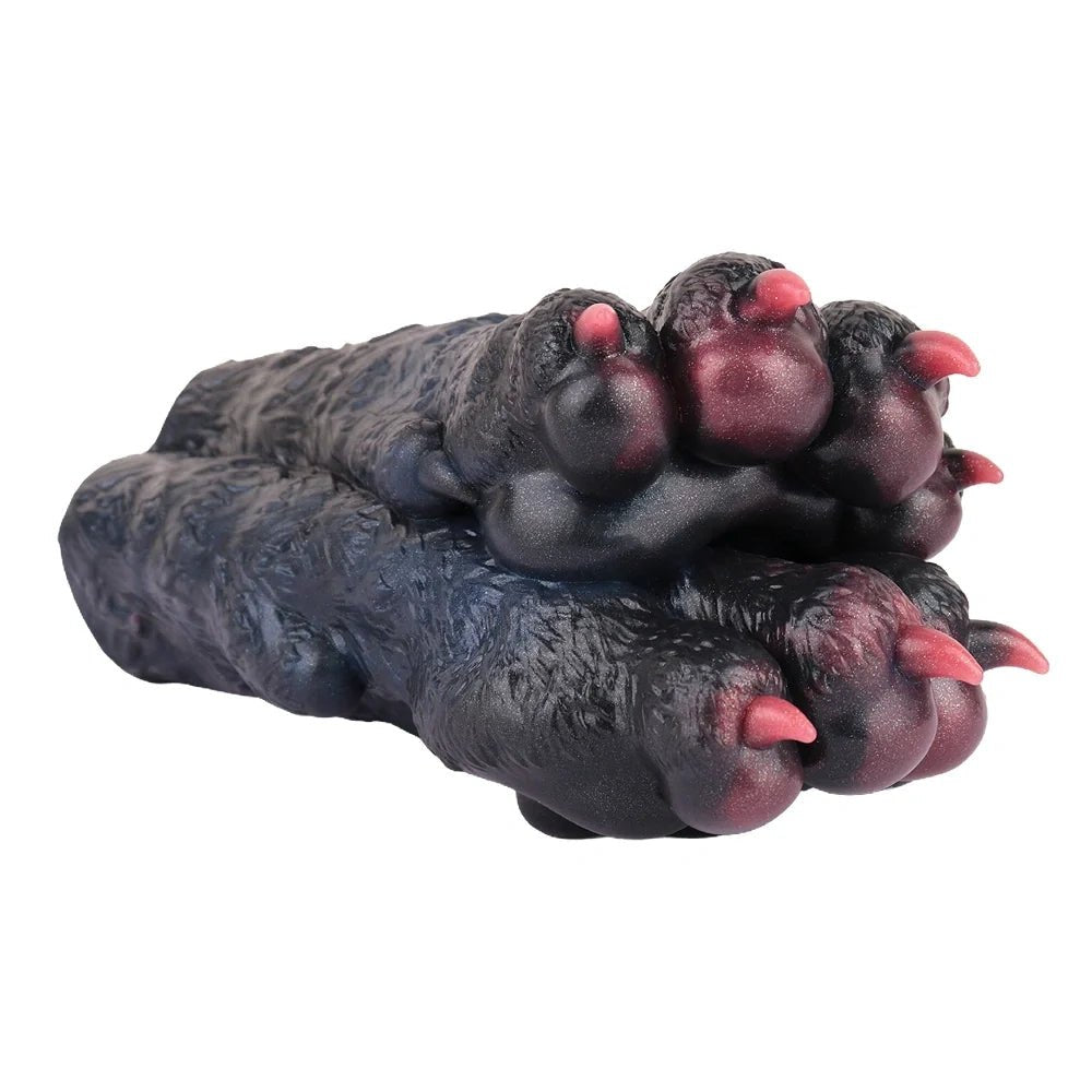 Black and burgundy double wolf paw masturbator, photo 8