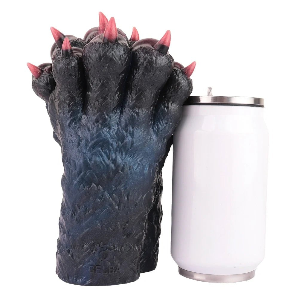 Black and burgundy double wolf paw masturbator, photo 9
