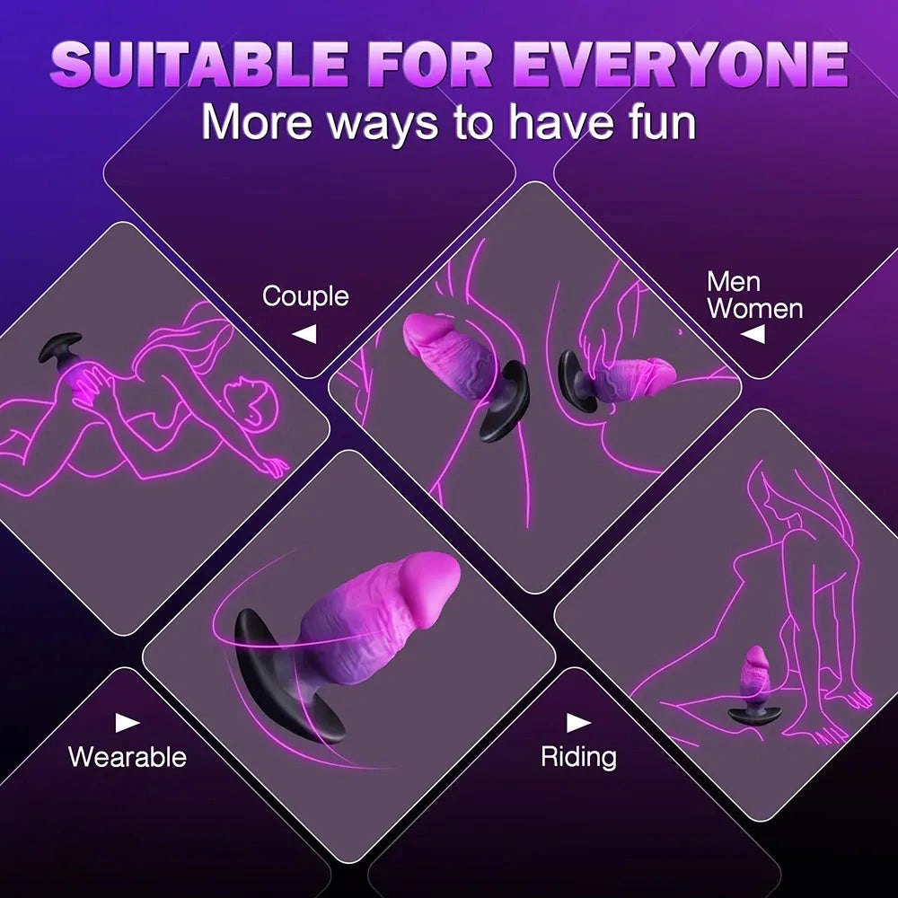 Purple pink gradient fantasy dildo, photo 11