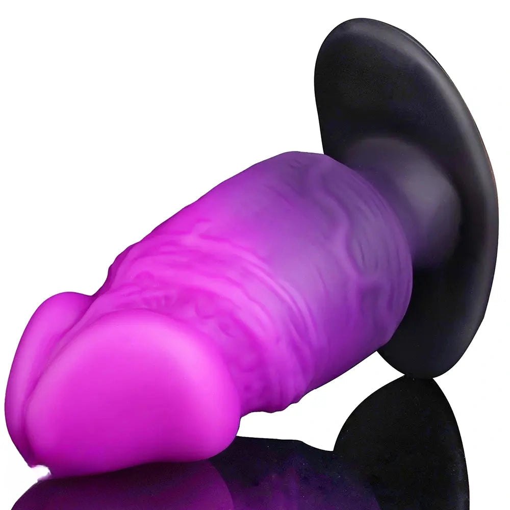 Purple pink gradient fantasy dildo, photo 4