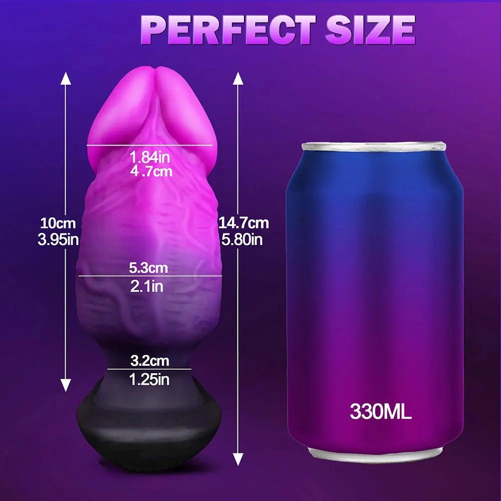 Purple pink gradient fantasy dildo, photo 5