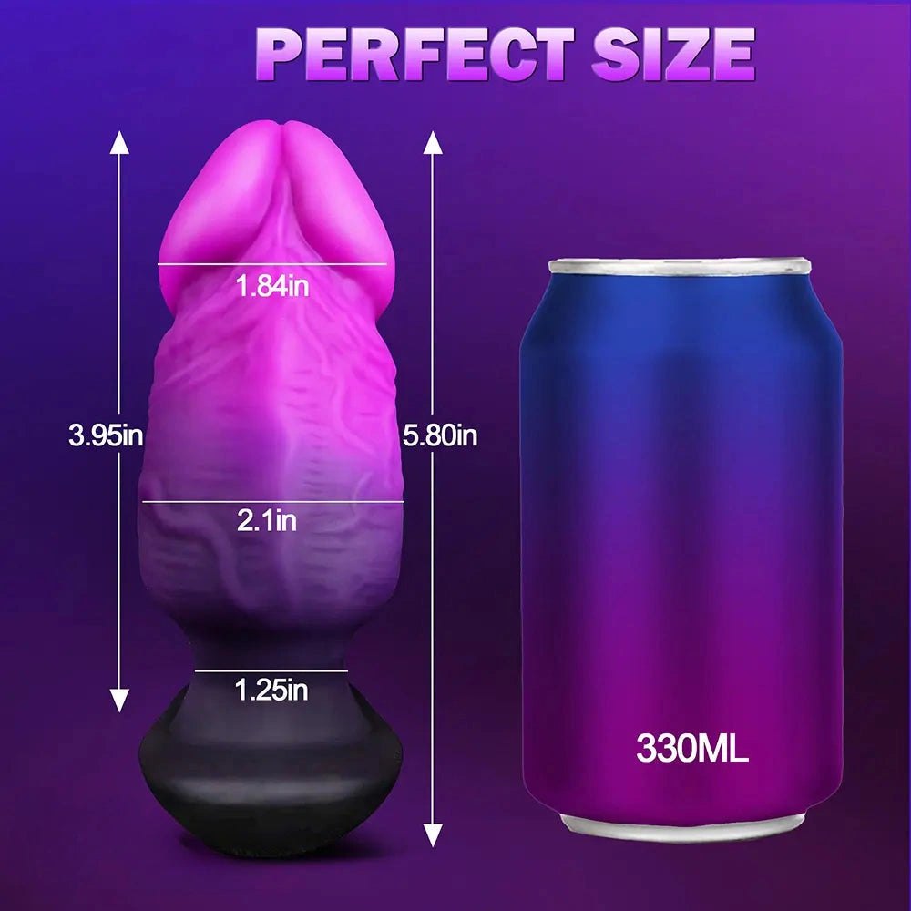 Purple pink gradient fantasy dildo, photo 7