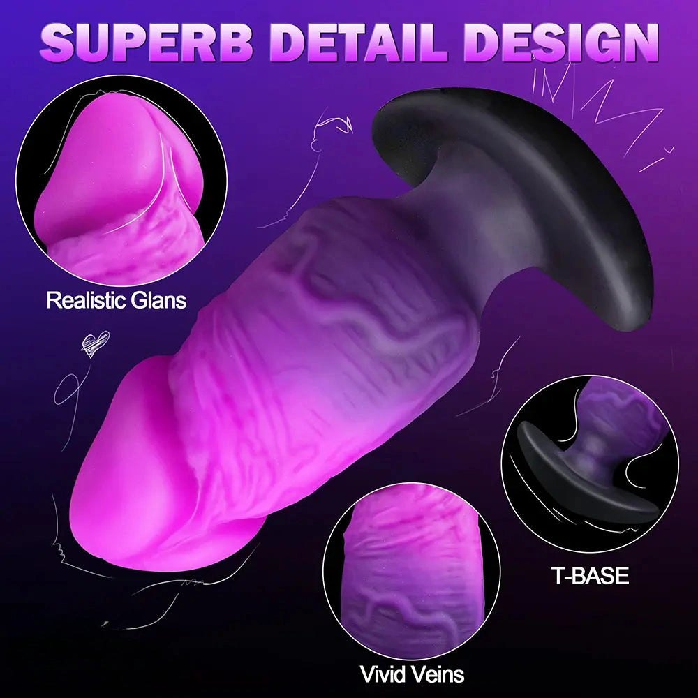 Purple pink gradient fantasy dildo, photo 8