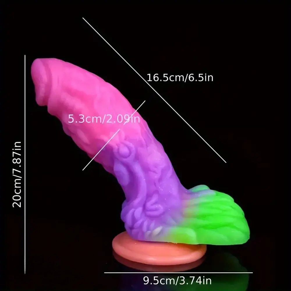 Gradient fantasy silicone dildo, photo 2
