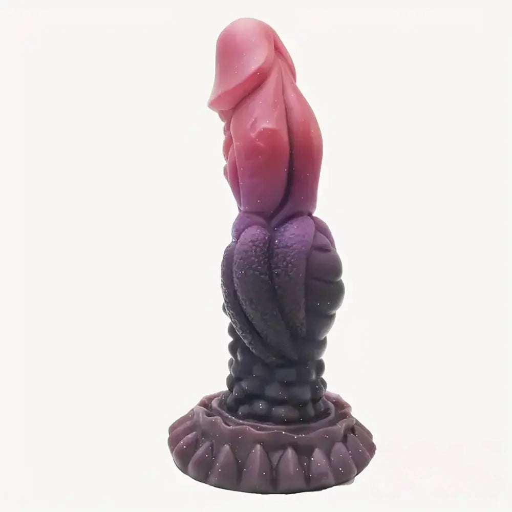 Pink gradient fantasy silicone dildo, photo 2