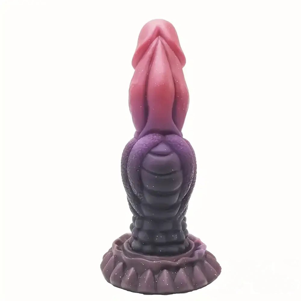 Pink gradient fantasy silicone dildo, photo 4