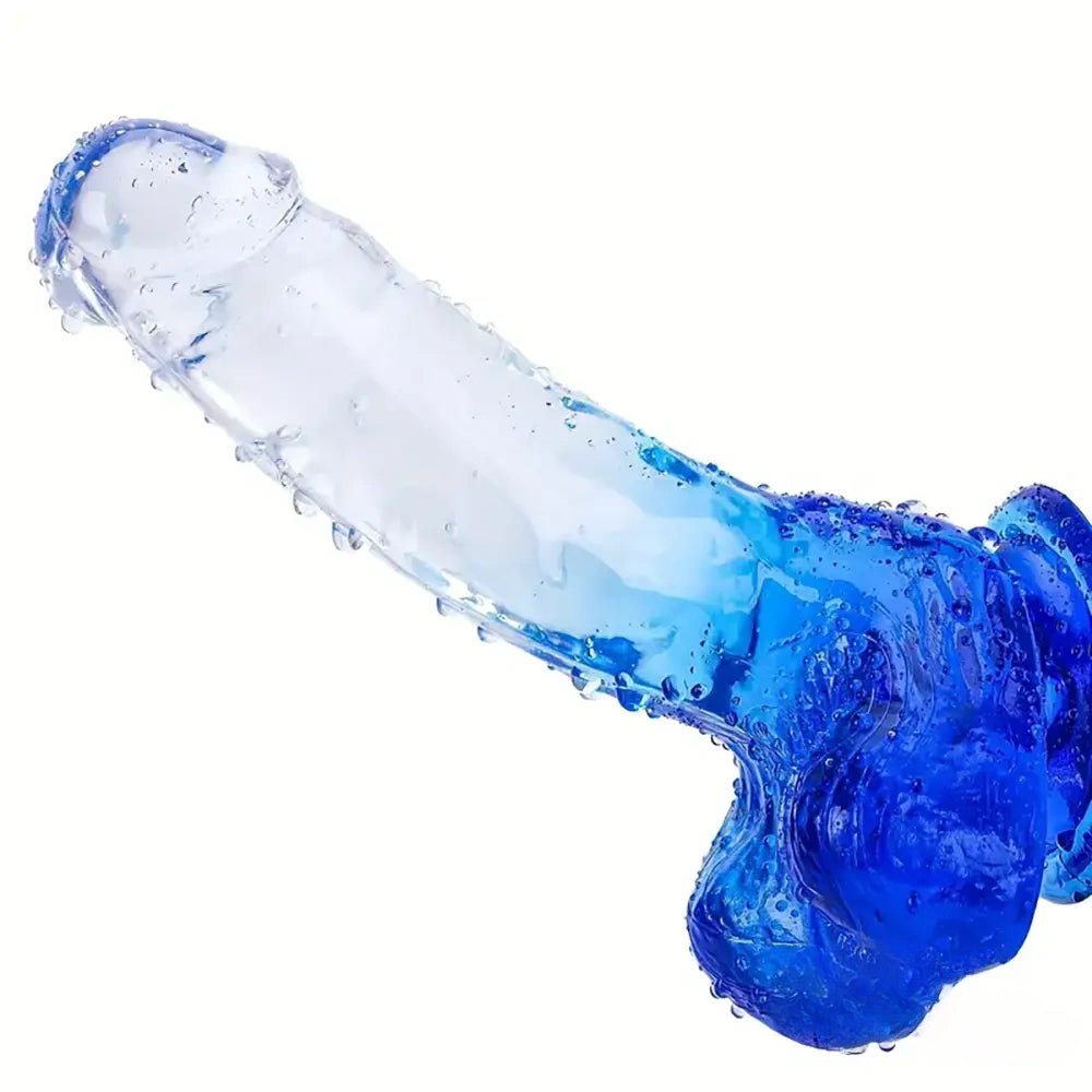 Gradient jelly tpe realistic dildo, photo 1