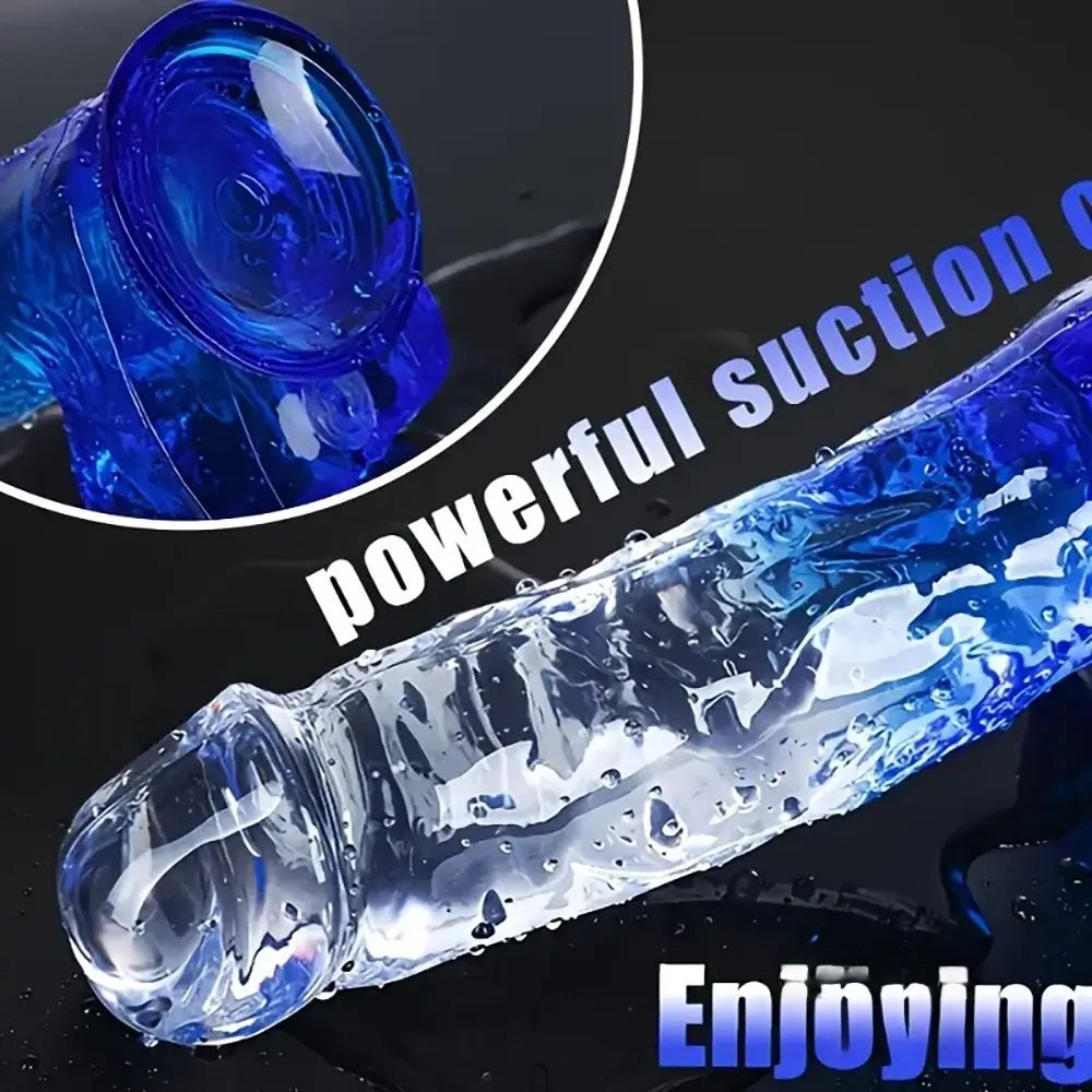 Gradient jelly tpe realistic dildo, photo 5
