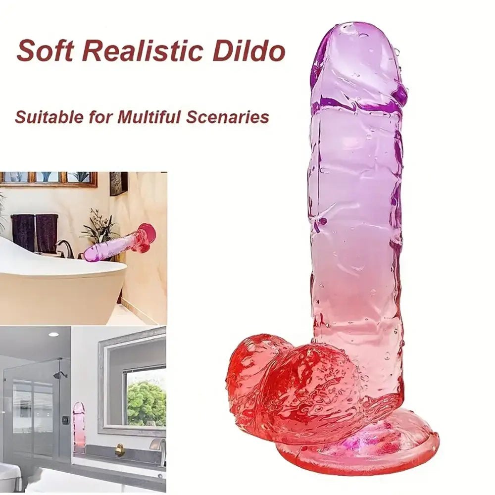 #1 purple to pink gradient jelly dildo