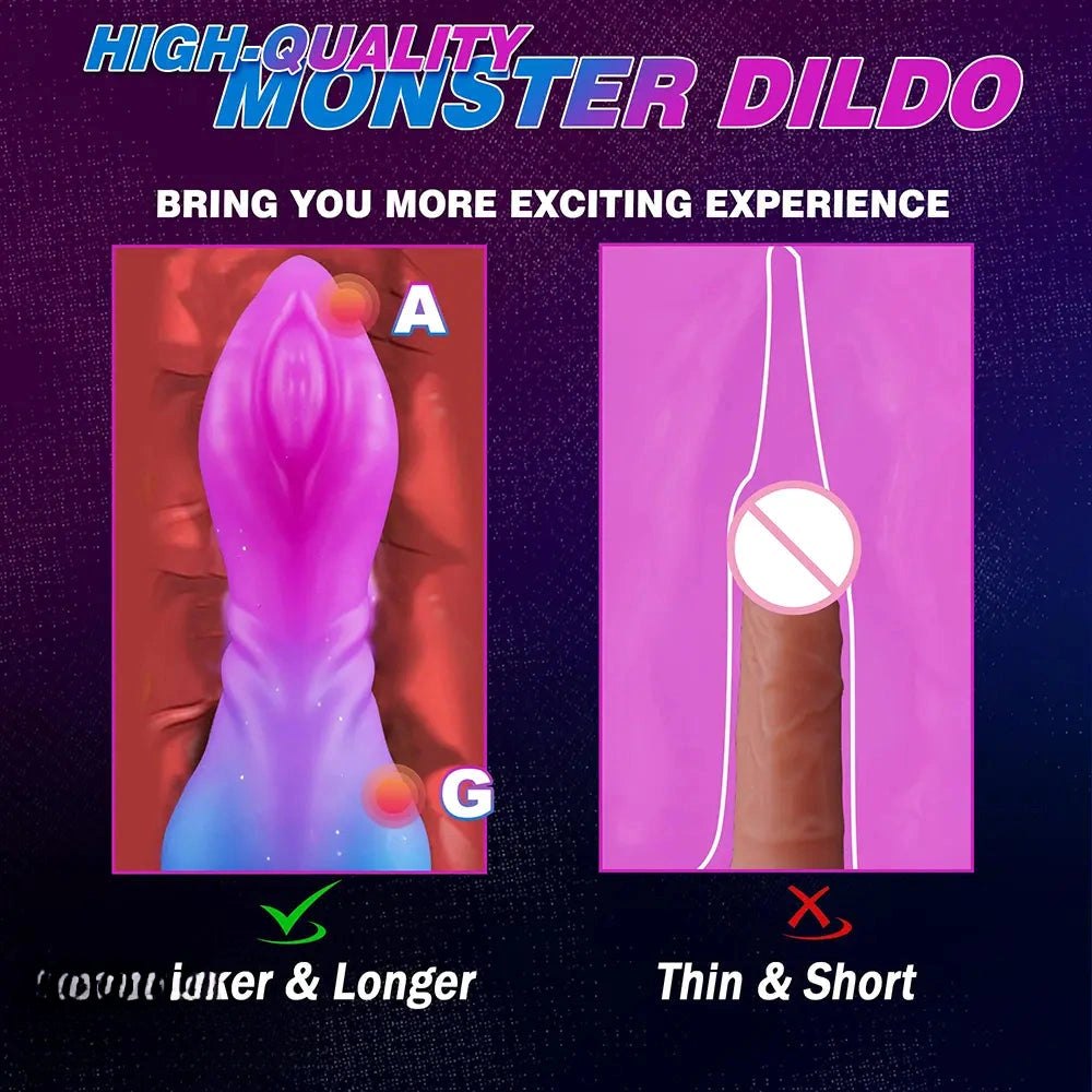 Gradient creature knot dildo, photo 3