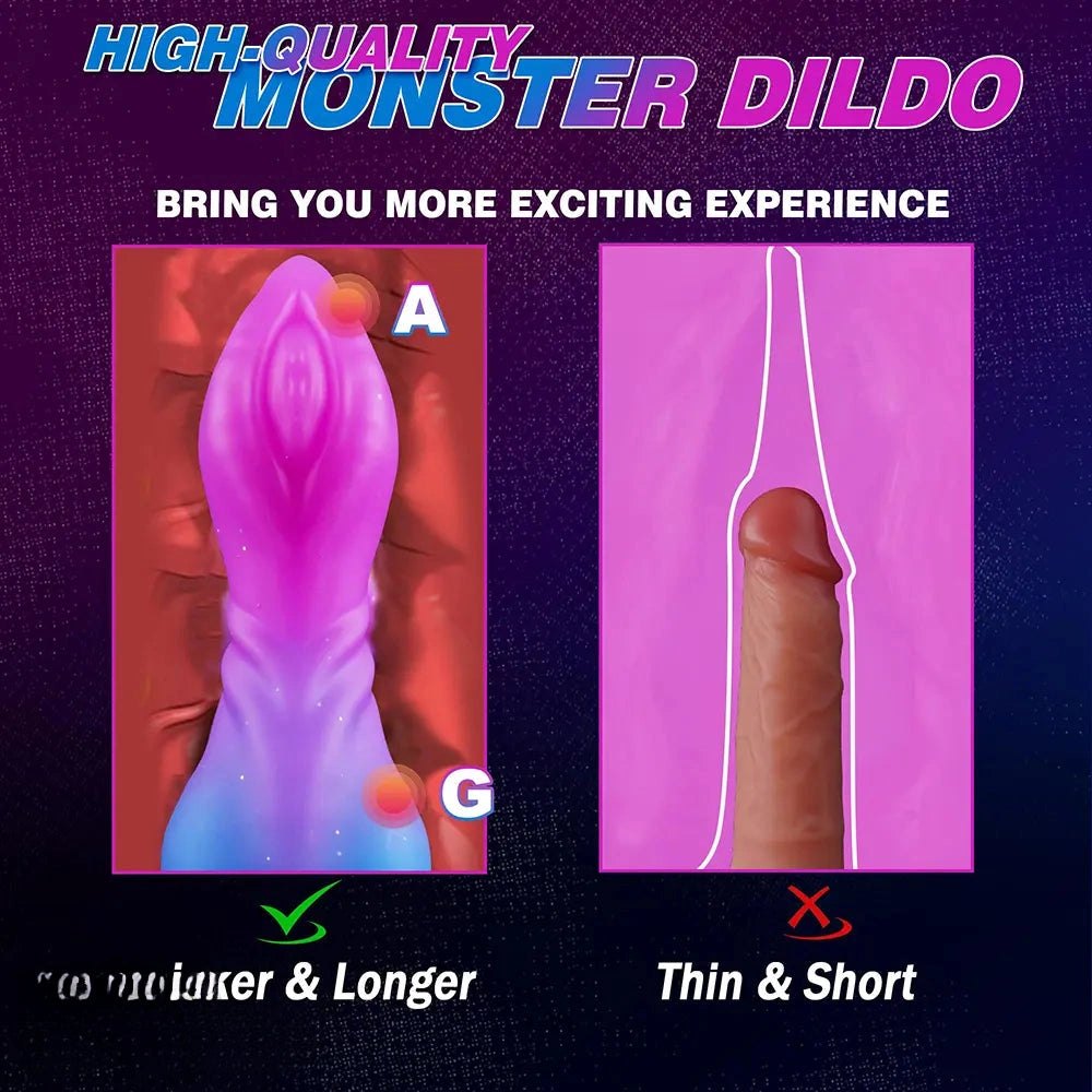 Gradient creature knot dildo, photo 7