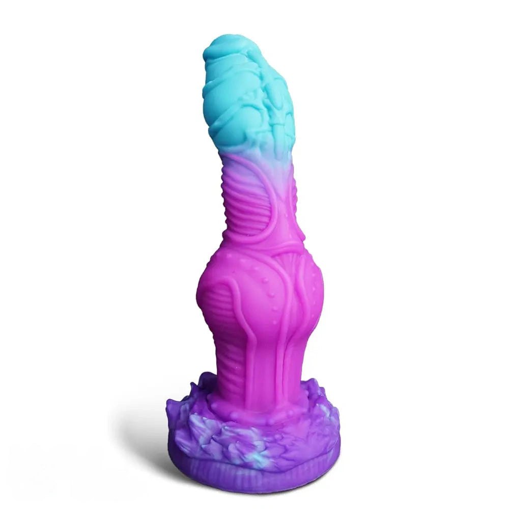 Gradient knotted fantasy dildo, photo 1