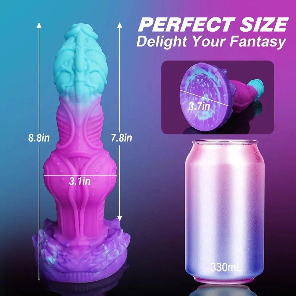 Gradient knotted fantasy dildo, photo 6