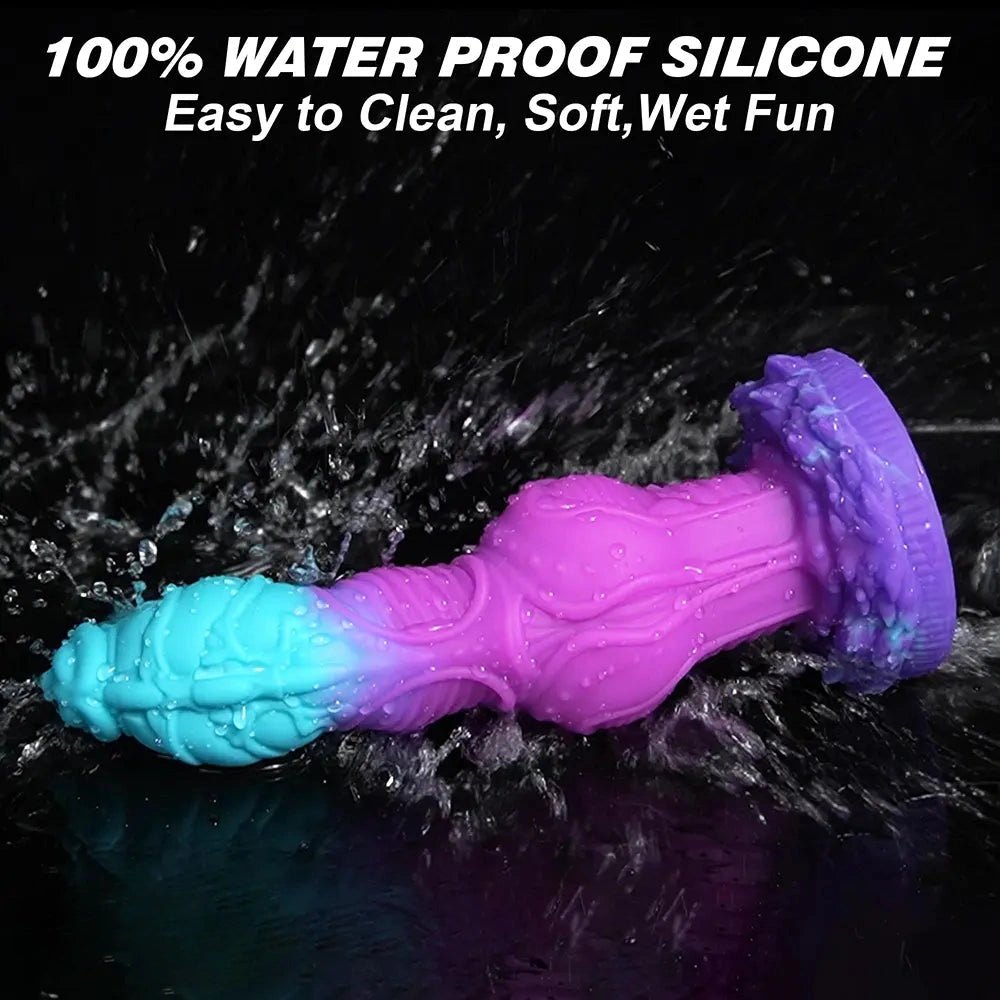 Gradient knotted fantasy dildo, photo 8