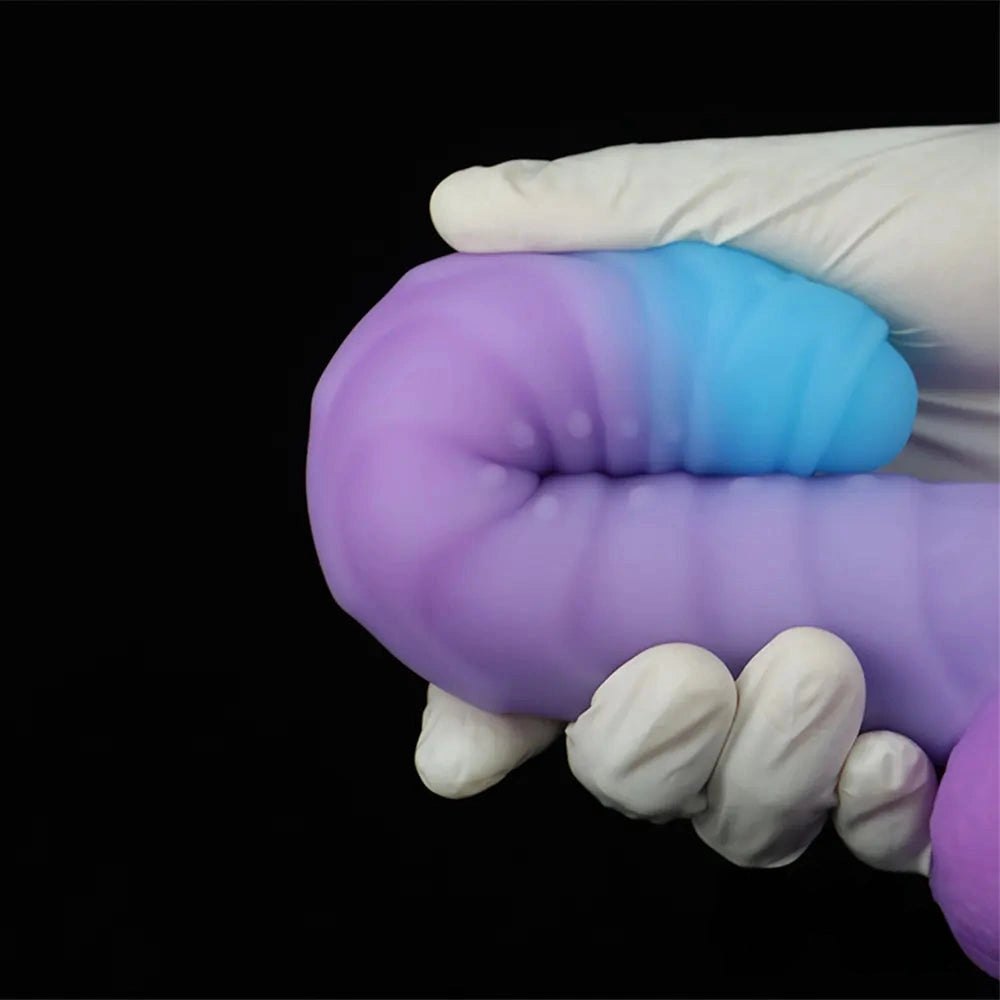Blue purple gradient fantasy dildo, photo 11