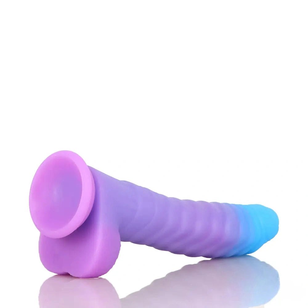 Blue purple gradient fantasy dildo, photo 9