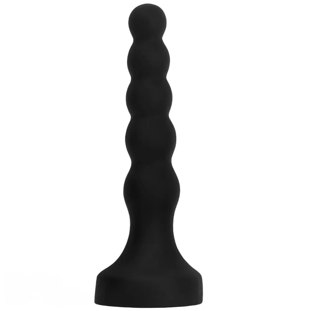 Black graduated anal beads plug, photo 2