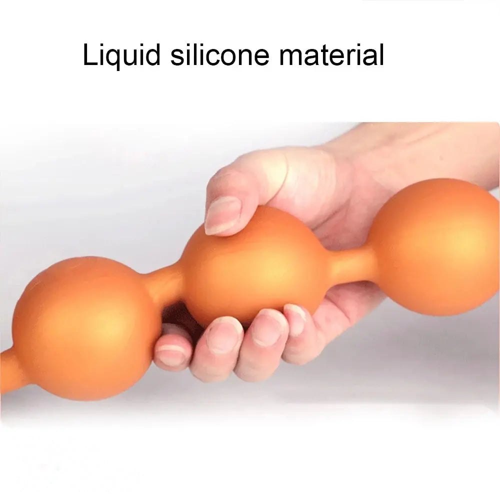 Fox tail silicone anal beads plug, photo 12