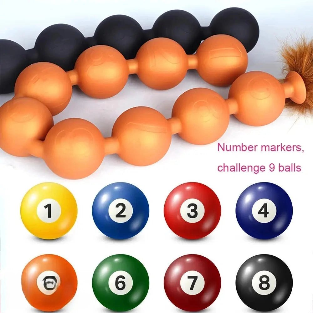 Fox tail silicone anal beads plug, photo 14