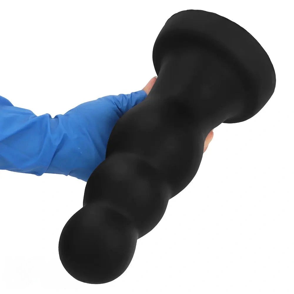 Black graduated silicone anal plug, photo 14
