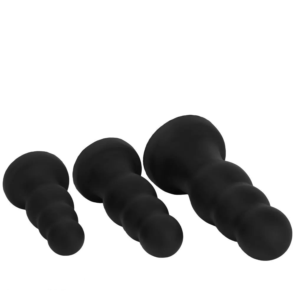 Black graduated silicone anal plug, photo 15