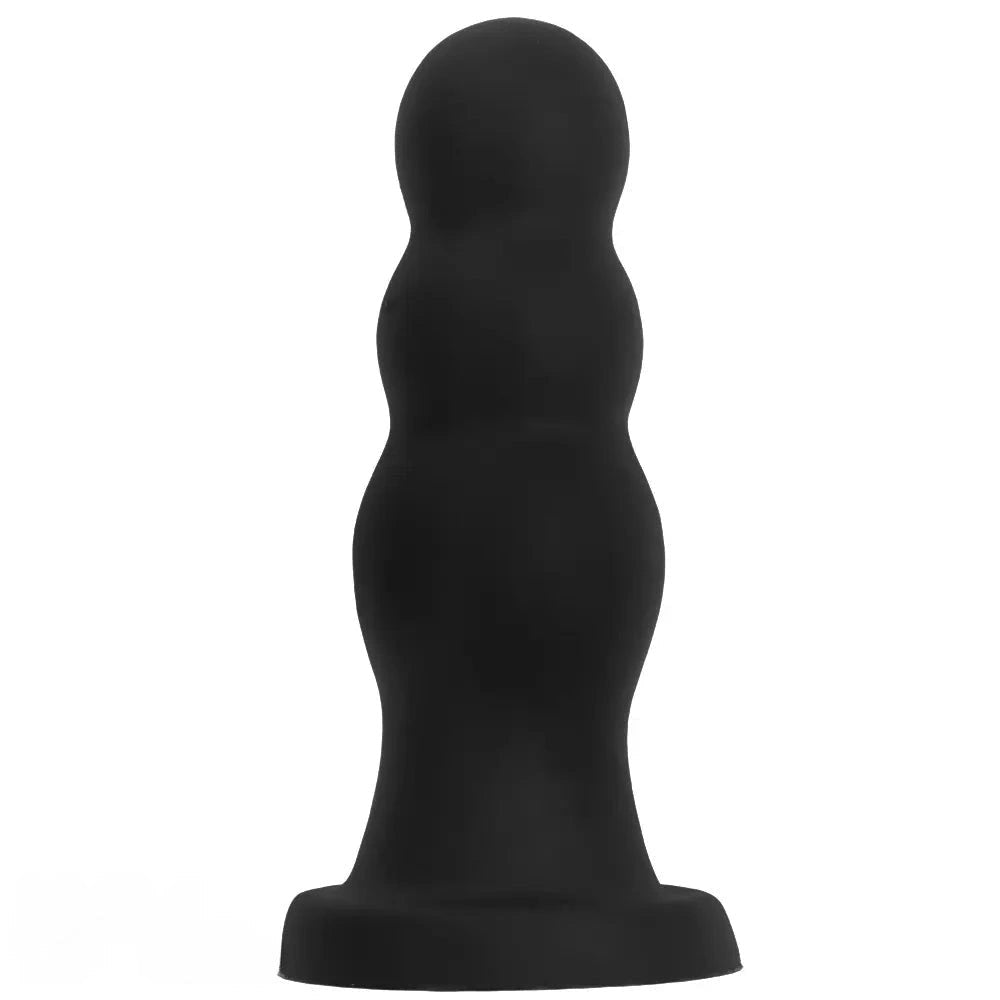 Black graduated silicone anal plug, photo 2