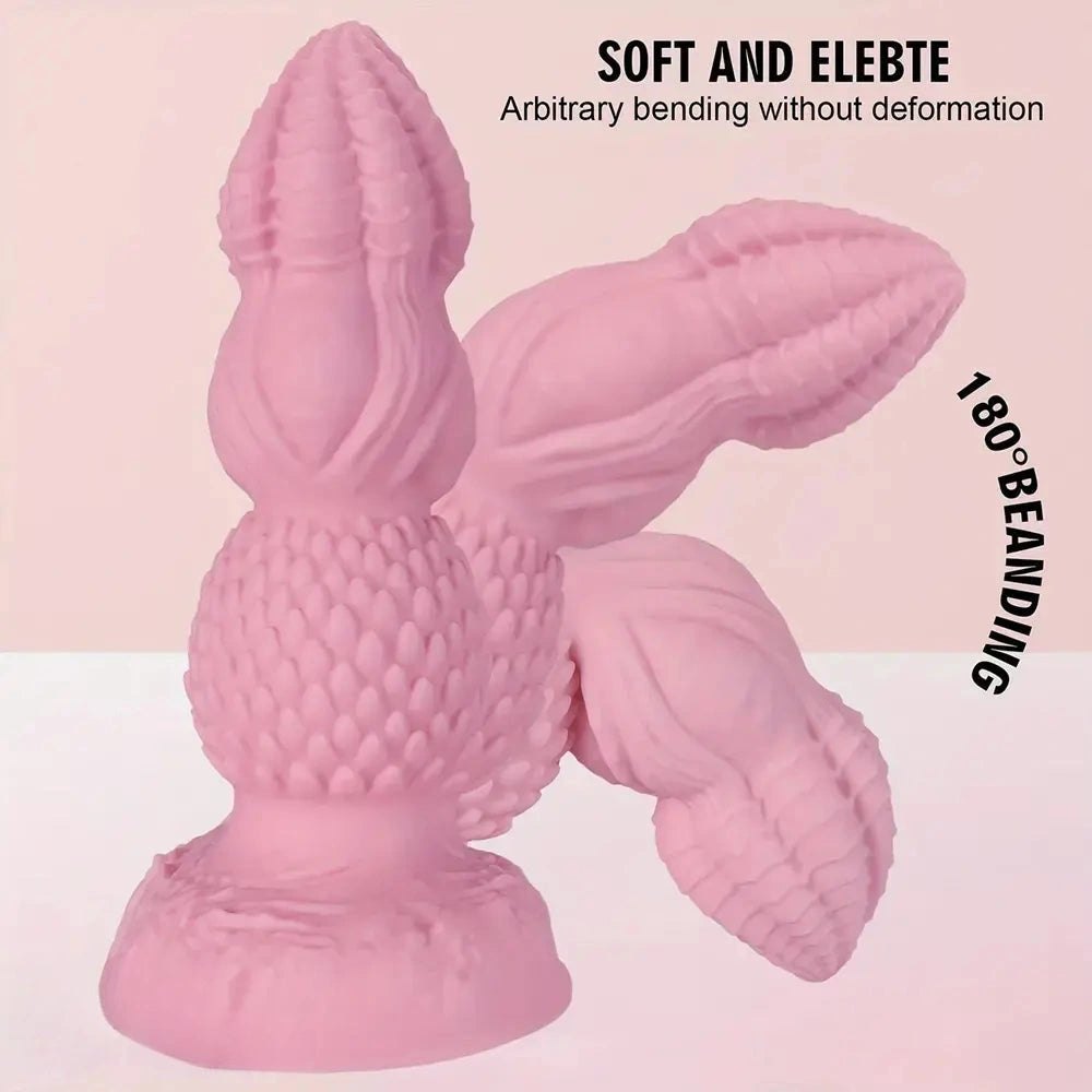 Pink graduated bead anal dildo, photo 10