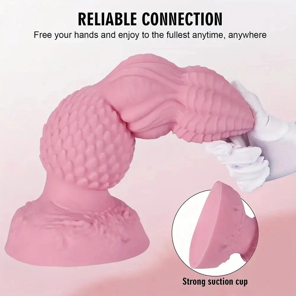 Pink graduated bead anal dildo, photo 15