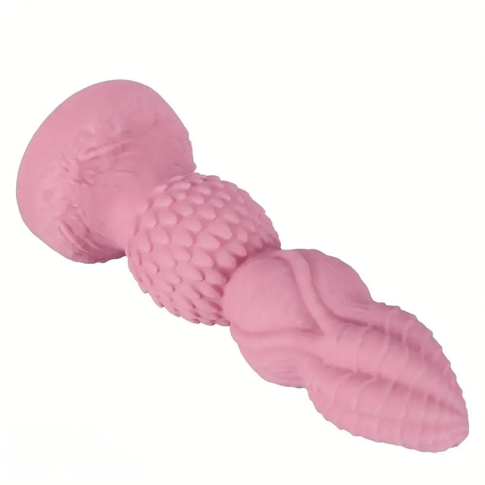 Pink graduated bead anal dildo, photo 2