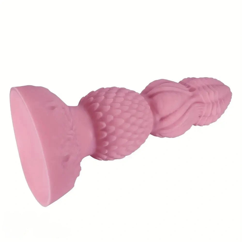 Pink graduated bead anal dildo, photo 3
