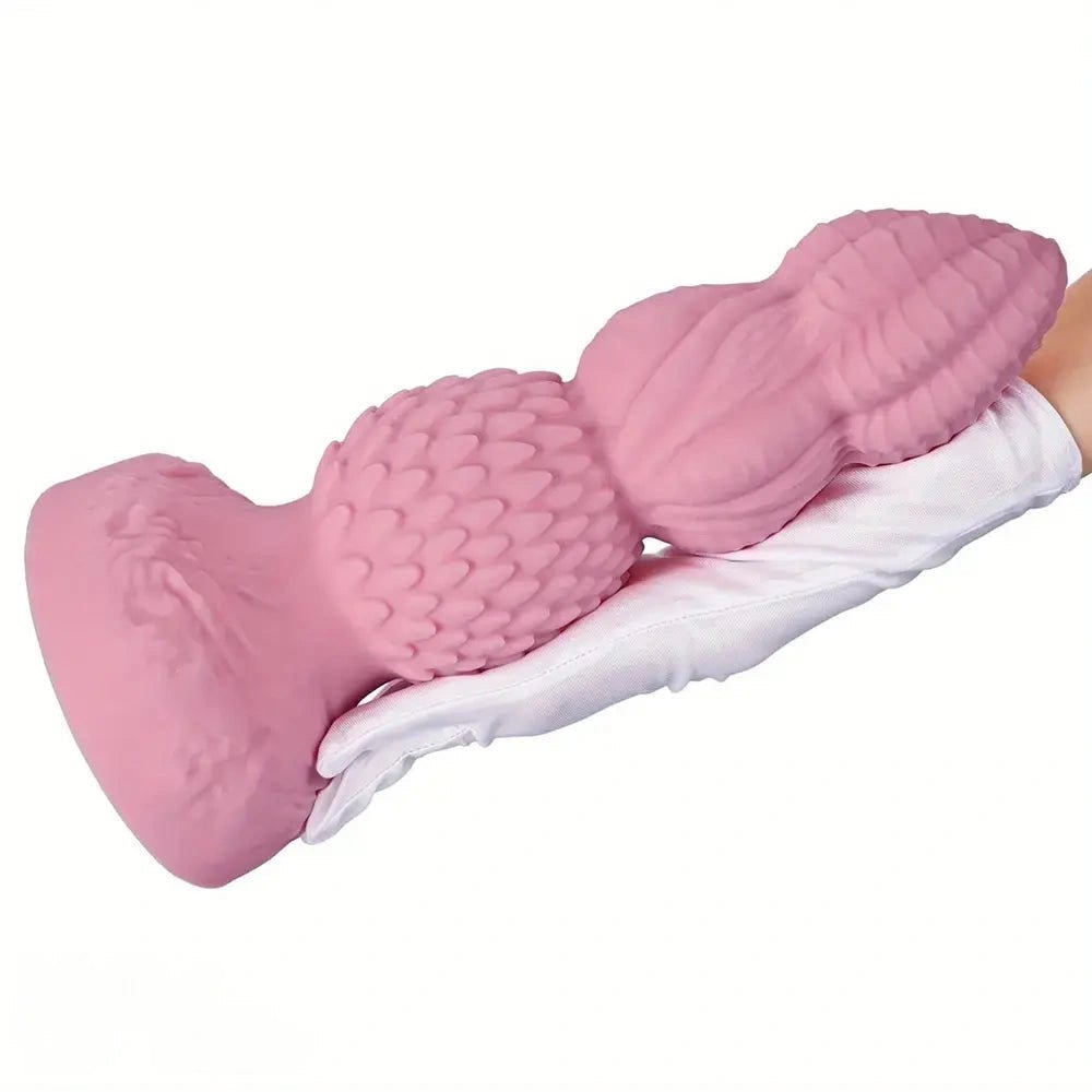 Pink graduated bead anal dildo, photo 9