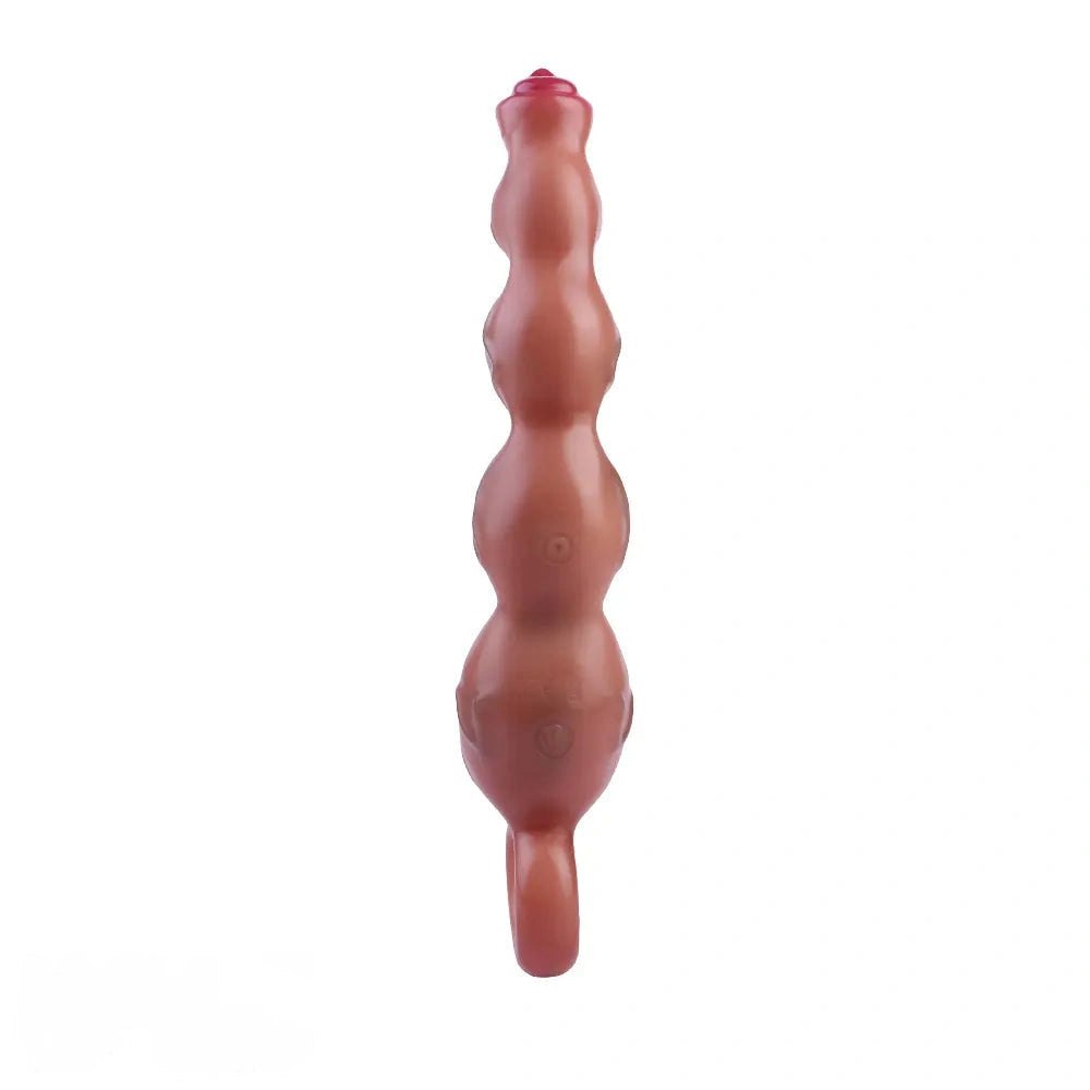 Flesh tone graduated bead vibrating dildo, photo 8