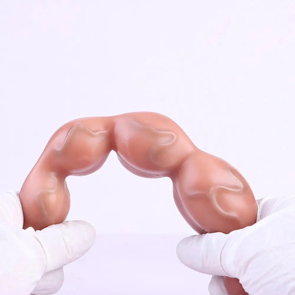 Flesh tone graduated bead vibrating dildo, photo 9