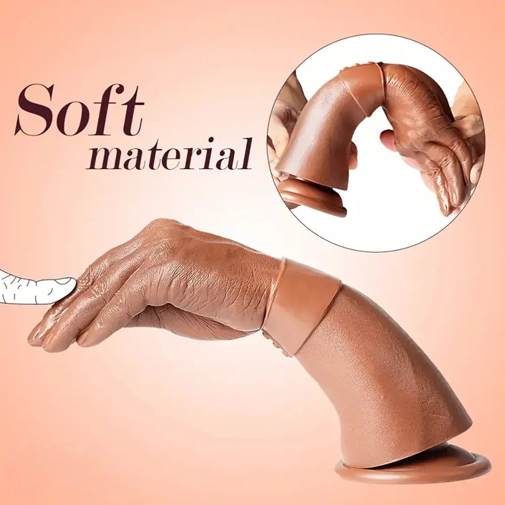 Flesh graduated fist forearm dildo, photo 5
