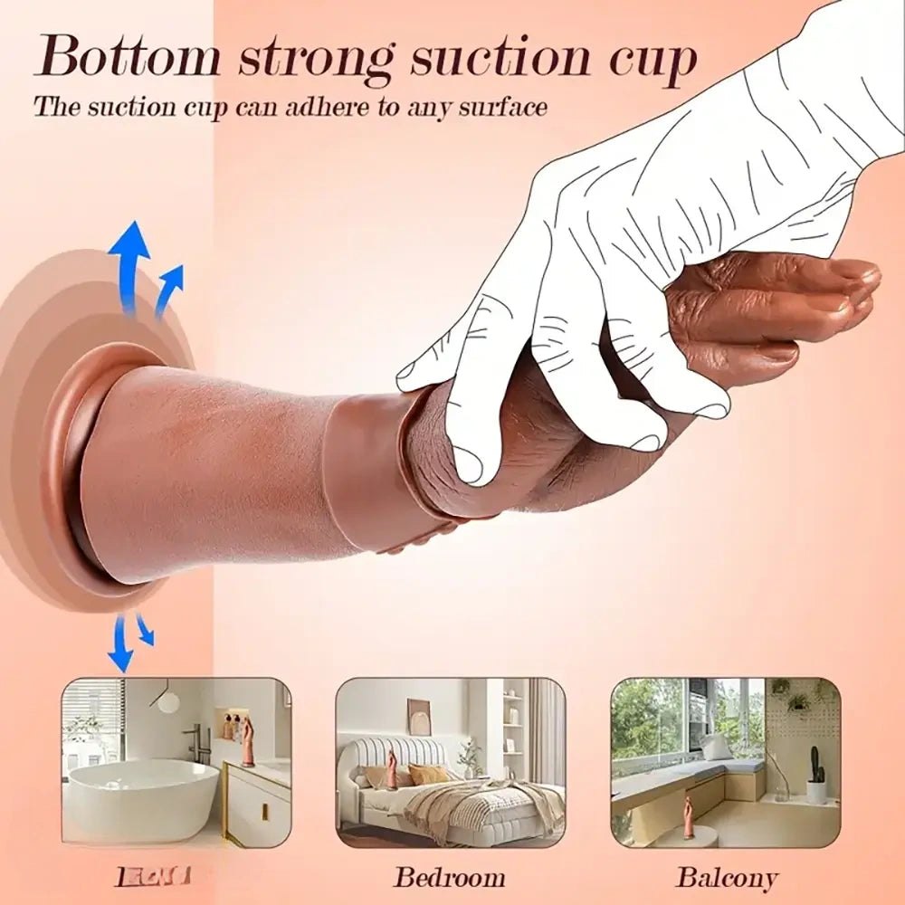 Flesh graduated fist forearm dildo, photo 7