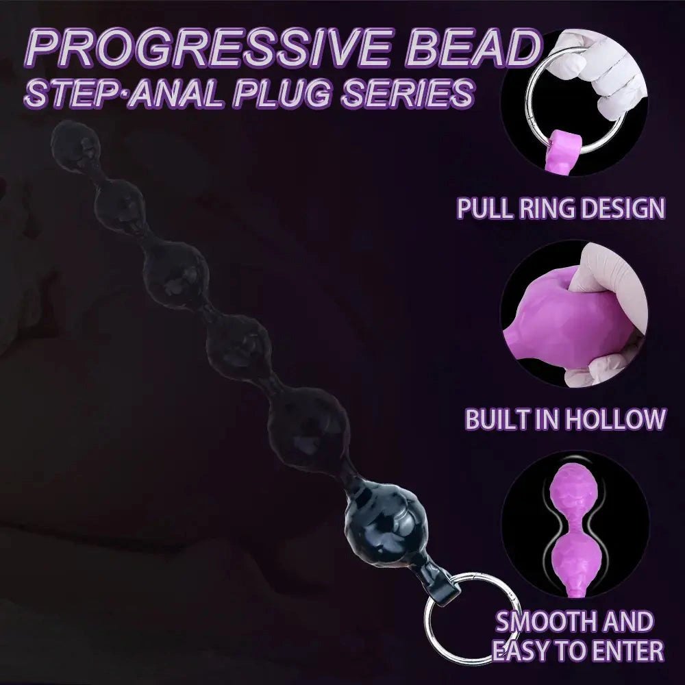 Graduated silicone anal beads, photo 6