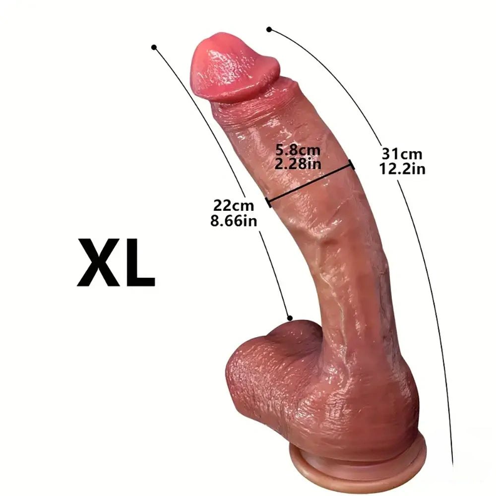 Flesh silicone suction cup dildo, photo 13