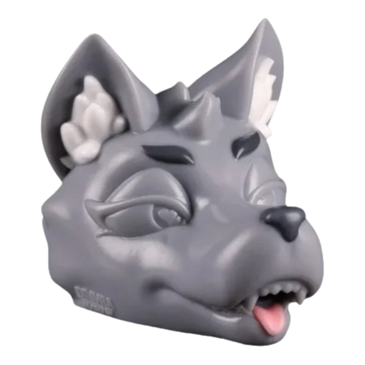 Gray wolf head male masturbator, photo 1