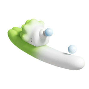 Green suction and telescopic wand vibrator, photo 1