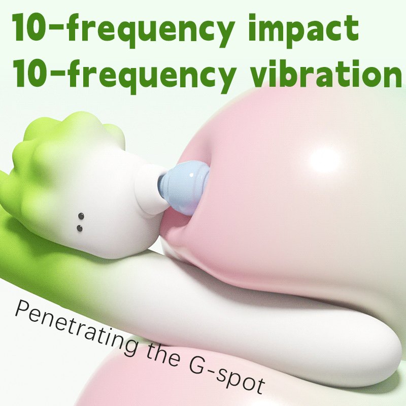 Green suction and telescopic wand vibrator, photo 5