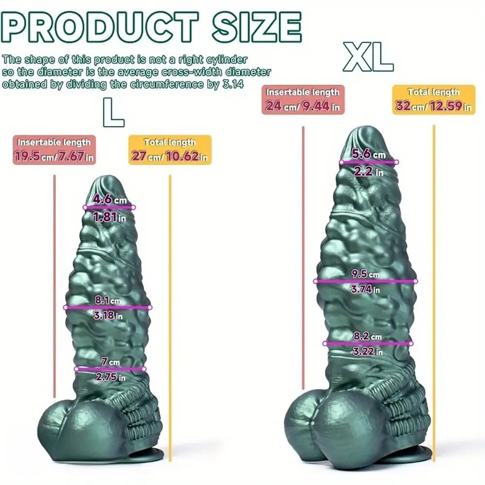 Green alien fantasy dildo, photo 3