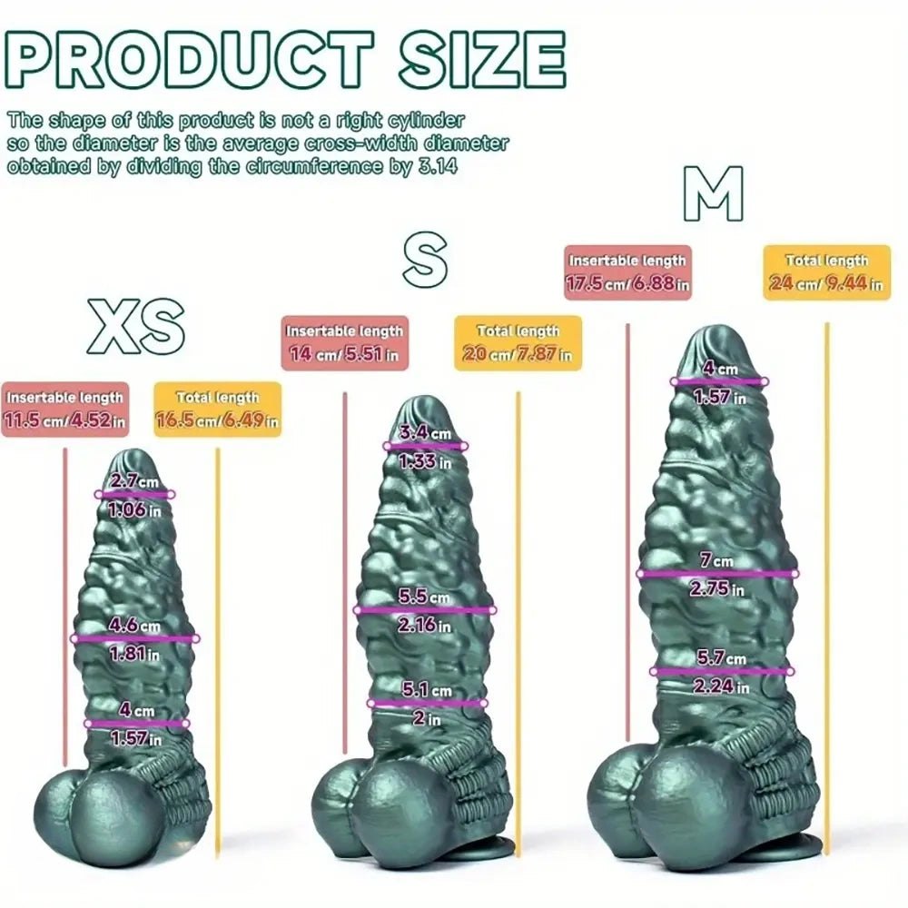 Green alien fantasy dildo, photo 4