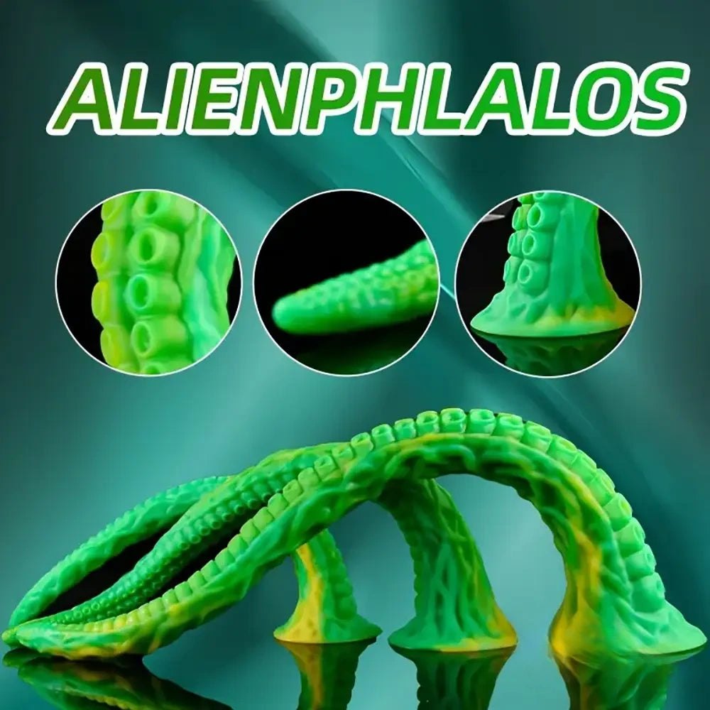 Green alien tentacle fantasy dildo, photo 1
