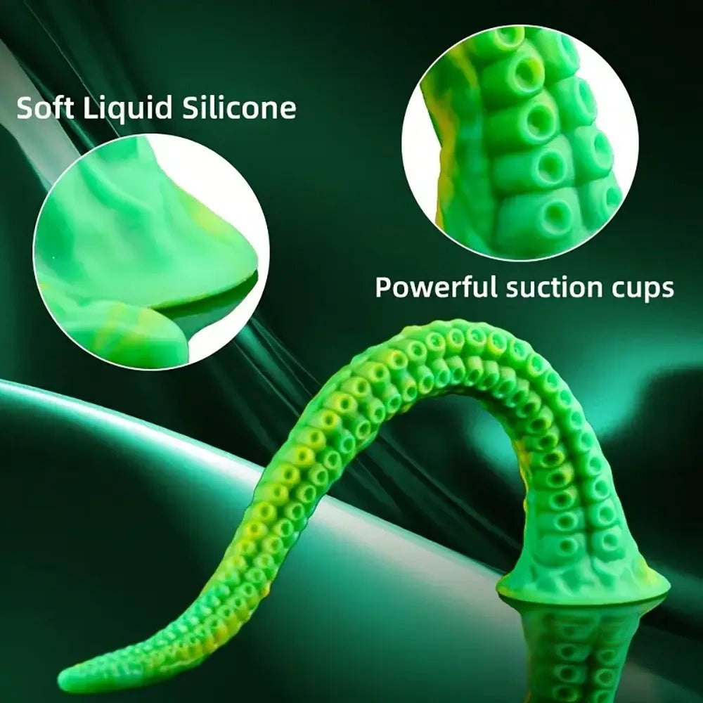 Green alien tentacle fantasy dildo, photo 2