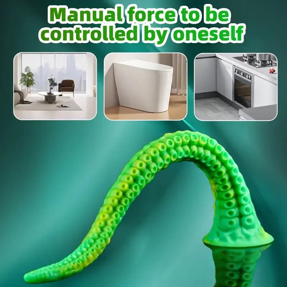 Green alien tentacle fantasy dildo, photo 3