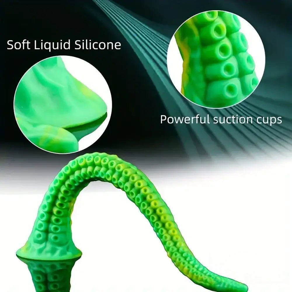 Green alien tentacle fantasy dildo, photo 6