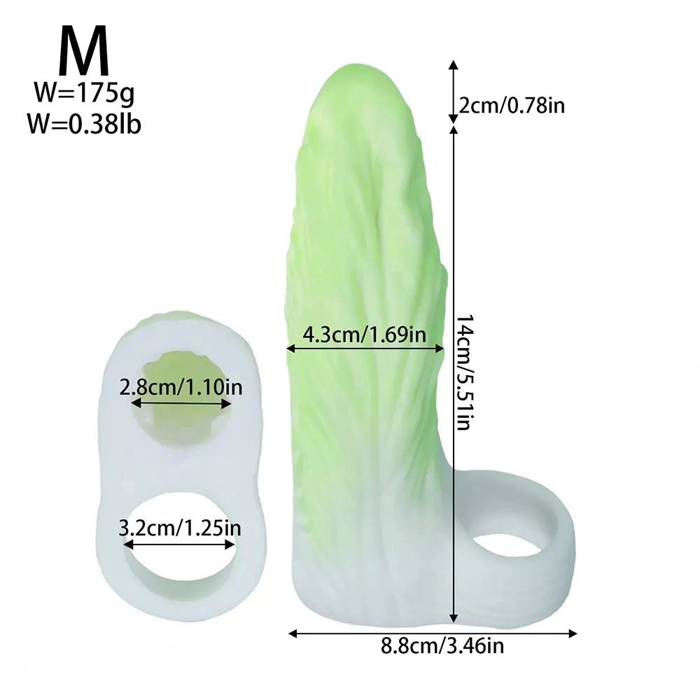 Green cabbage shaped fantasy dildo, photo 17
