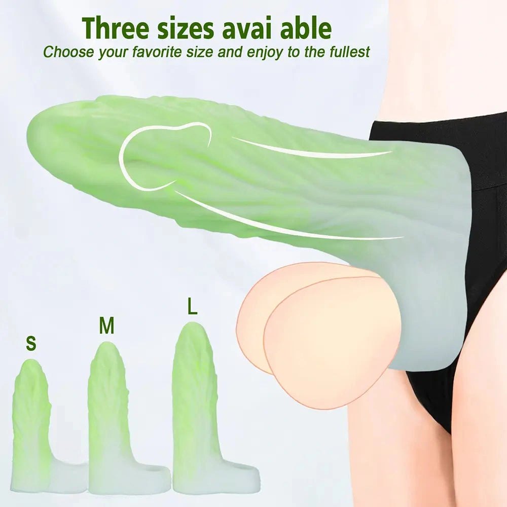 Green cabbage shaped fantasy dildo, photo 4